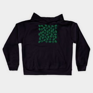 Floral green Kids Hoodie